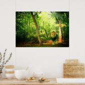 Poster Roi triomphant (Lion Christian Art) (Cuisine)