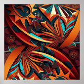 Poster RokcloneDesigns 2024 Art Intelligence Alien Series (Devant)