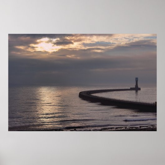 Poster Roker Pier Sunderland (Devant)