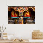 Poster Rôle de prière bouddhiste, bhoutan (Cuisine)