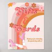 Poster Roll Retro Super Roller Skate cadeaux & signe (Devant)