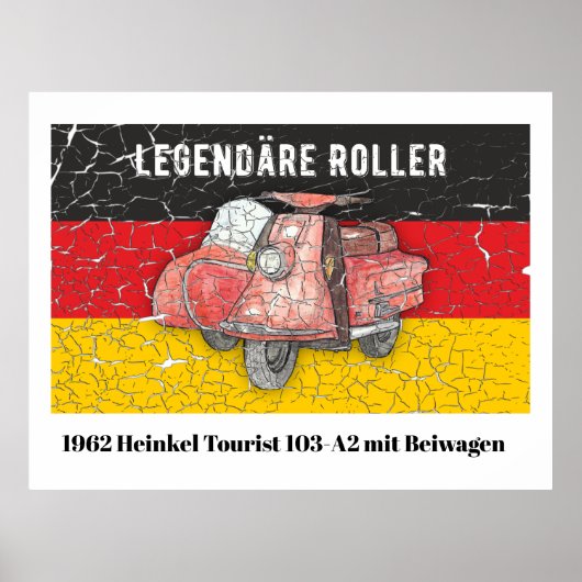 Poster Roller Allemagne 1962 Hackel 103-A2 Beiwagon (Devant)