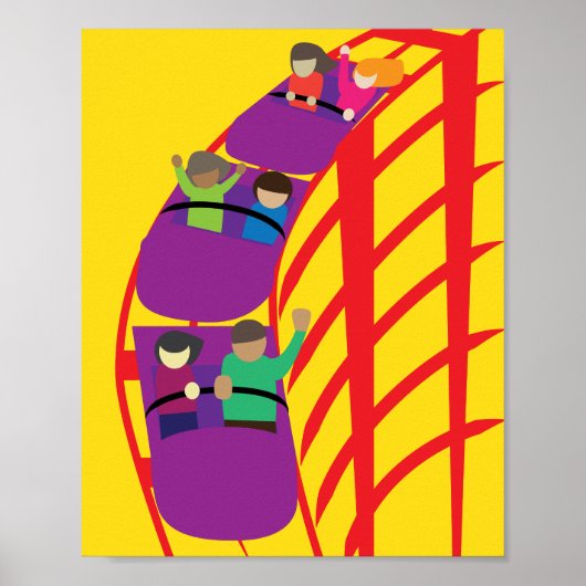 Poster Roller Coaster Upclose (Devant)