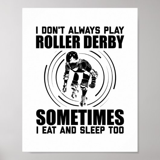 Poster Roller Derby Sayings (Devant)