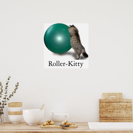 Poster Roller-Kitty (Cuisine)