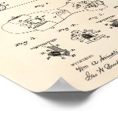 Poster Roller Skate 1879 Art Brevet Vieux Poivre (Coin)