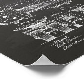 Poster Roller Skate 1879 Patent Art Chalkboard (Coin)