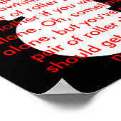 Poster roller skate : toute nouvelle clé (Coin)