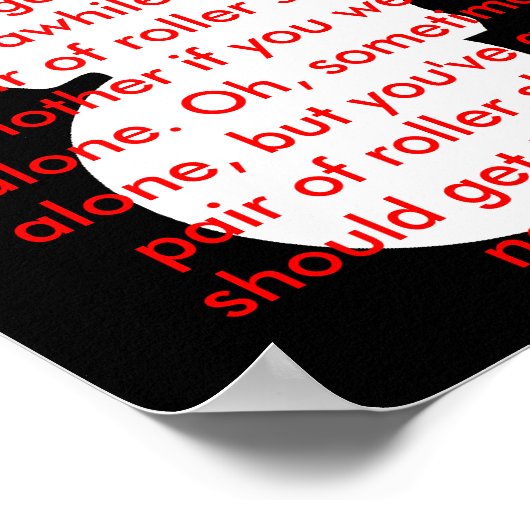 Poster roller skate : toute nouvelle clé (Coin)