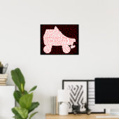 Poster roller skate : toute nouvelle clé (Bureau à domicile)