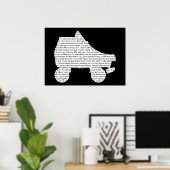 Poster roller skate : toute nouvelle clé (Bureau à domicile)