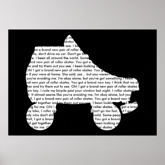 Poster roller skate : toute nouvelle clé (Devant)