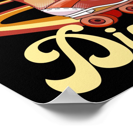 Poster Roller Skating Roller Disco 1970S Retro (Coin)