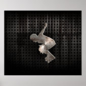 Poster Rollerblading ; Noir Cool (Devant)