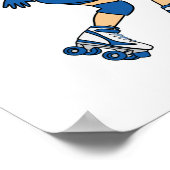 Poster Rollerderby Girl - Moyen (Coin)