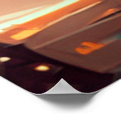 Poster Rollerderby Woman in a City of the Future (Coin)