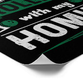 Poster Rollin Avec Mes Hommes Retro Bowling 1 (Coin)