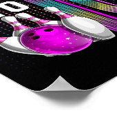 Poster Rollin Into 10 Bowling Birthday Party 10th Birthda (Coin)