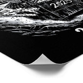 Poster Rollin' Into 2026 Funny Cowboy Raccoon Happy New Y (Coin)