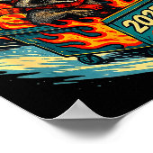 Poster Rollin Into 2026 Raccoon Funny Dumpster Fire 2025  (Coin)