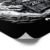 Poster Rollin Into 2026 Raccoon Funny Dumpster Fire 2025  (Coin)