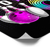 Poster Rollin Into 6 Bowling Birthday Party 6th Birthday (Coin)