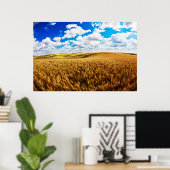 Poster Rolling hills of ripe wheat (Bureau à domicile)