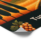 Poster Rolling Hills of Toscane - Vintage voyage (Coin)