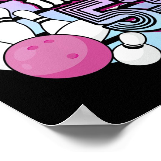 Poster Rolling Into 53 Bowling 53e anniversaire (Coin)