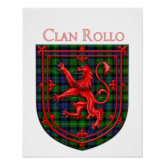 Poster Rollo Tartan Scottish Plaid Lion Rampant (Devant)