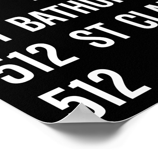 Poster Rollsign de tramway CLRV/ALRV Toronto (Coin)