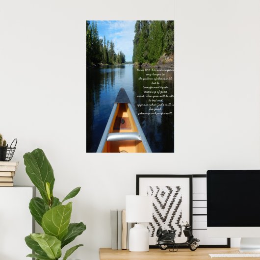 Poster Rom 12:2 Ne pas se conformer plus (Bureau à domicile)