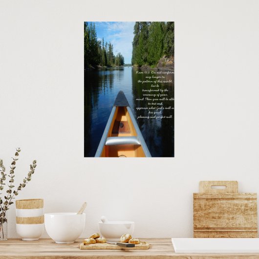 Poster Rom 12:2 Ne pas se conformer plus (Cuisine)