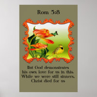 Rom 5:8 Canard moqueur jaune et noir