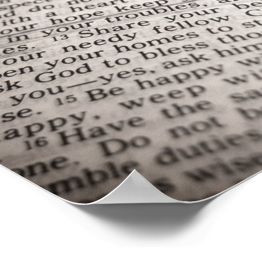 Poster Romains 12:12 [Imprimer] (Coin)