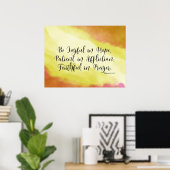 Poster Romains 12:12 Soyez Joyeux dans l'espérance Bible (Bureau à domicile)