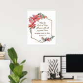 Poster Romains 15:13 Dieu de l'Espoir (Bureau à domicile)