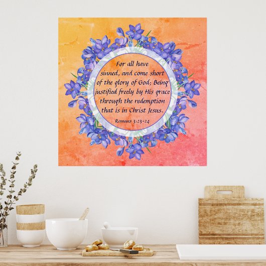 Poster Romains 3:23-24 (Cuisine)