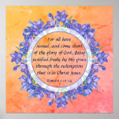 Poster Romains 3:23-24 (Devant)