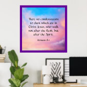 Poster Romains 8:1 (Bureau à domicile)