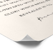 Poster Romains 8:18 verset biblique (Coin)