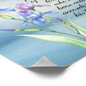 Poster Romains 8:28 Aquarelle Iris  (Coin)