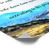 Poster Romains 8:28, verset de la Bible (Coin)