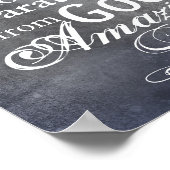 Poster Romains 8:38 Croix d'amour de Dieu (Coin)