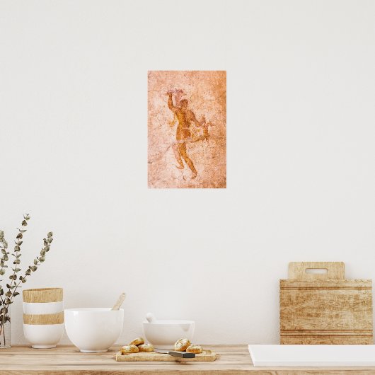 Poster - Roman Fresco, Ancien Pompéi, Italie (Cuisine)