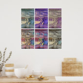 Poster Roman Street - blanc (Cuisine)