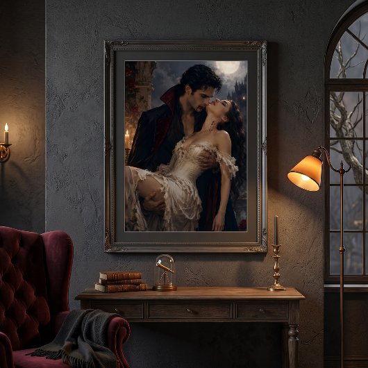 Poster Romance de vampire gothique - Fantastique vampire