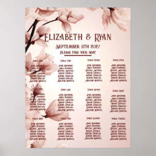 Poster Romance florissante : Un thème Mariage floral