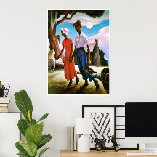 Poster Romance par Thomas Hart Benton (Bureau à domicile)