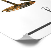 Poster Romance - Vin Pour Deux Au coucher Du Soleil (Coin)